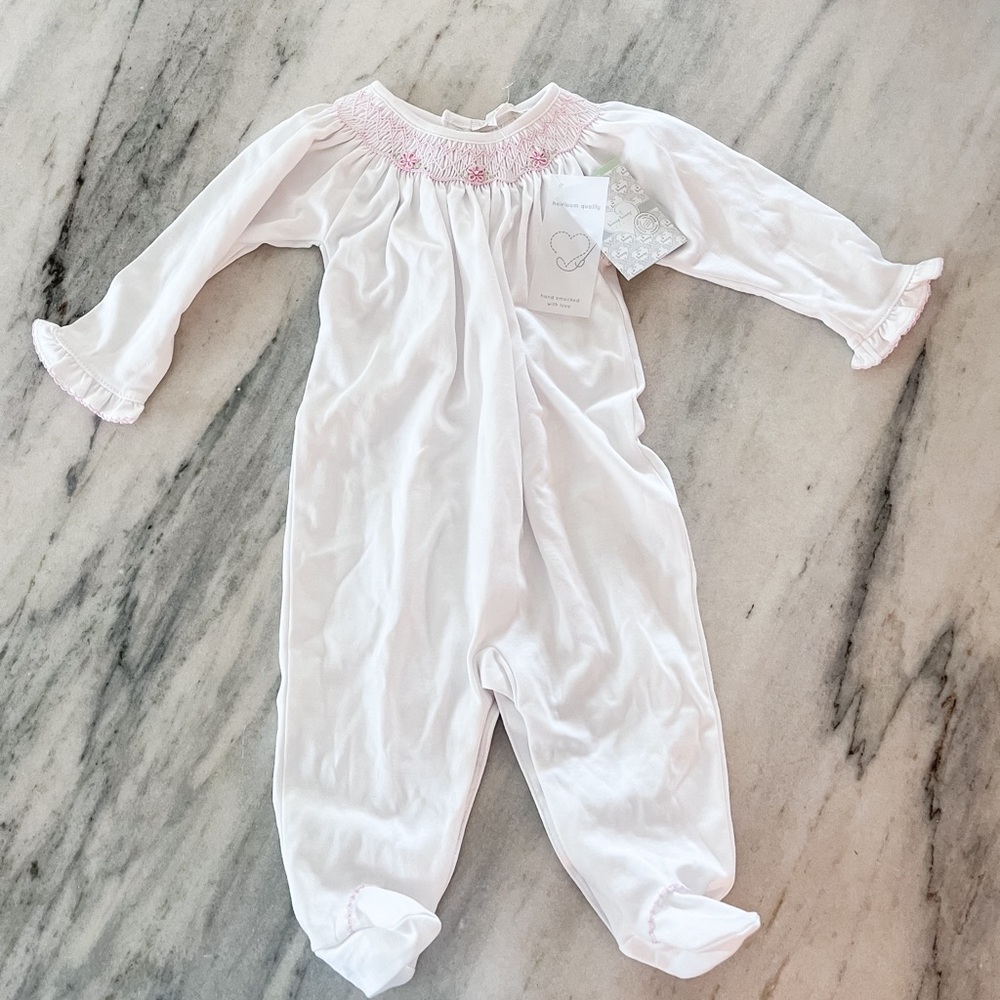 NWT Kissy Kissy Smocked Footie